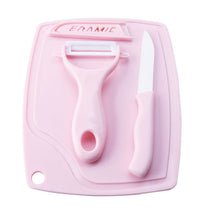 Carregar imagem no visualizador da galeria, Upspirit 3pcs Kitchen Peeler Knife Cutting Board Set Ceramic Fruit Knife Vegetable Peeler Small Chopping Board Kitchen Tools