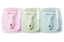 Carregar imagem no visualizador da galeria, Upspirit 3pcs Kitchen Peeler Knife Cutting Board Set Ceramic Fruit Knife Vegetable Peeler Small Chopping Board Kitchen Tools